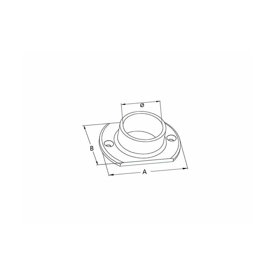 Oblong Base Flanges - Hengke Casting product image 2