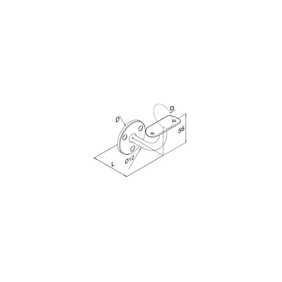 Wall-Mount Handrail Brackets - Hengke Casting product image 2