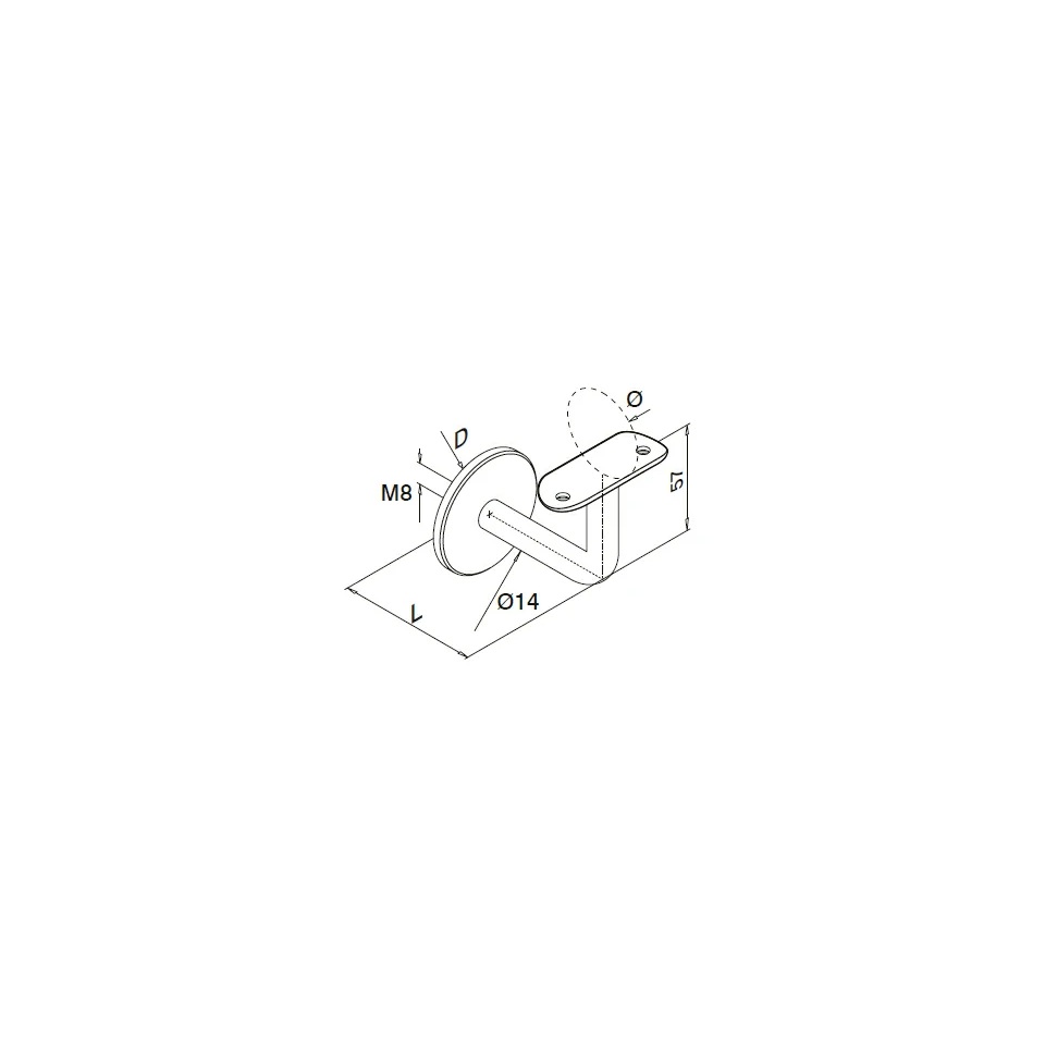 Wall-Mount Handrail Brackets - Hengke Casting product image 4