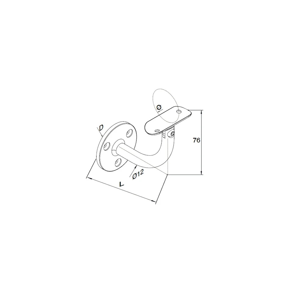 Angle-Adjustable Handrail Brackets - Hengke Casting product image 2
