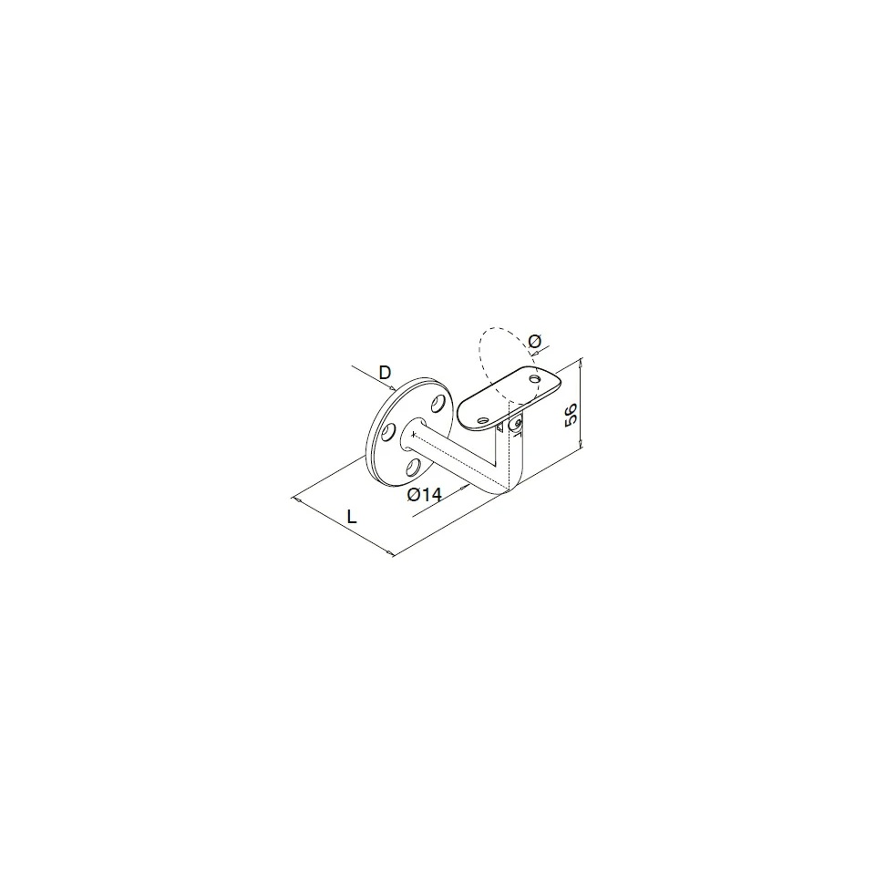 Angle-Adjustable Handrail Brackets - Hengke Casting product image 4