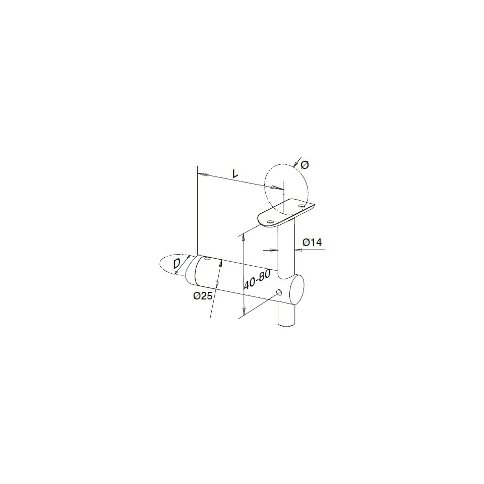 Tube-to-Tube Handrail Brackets - Hengke Casting product image 2