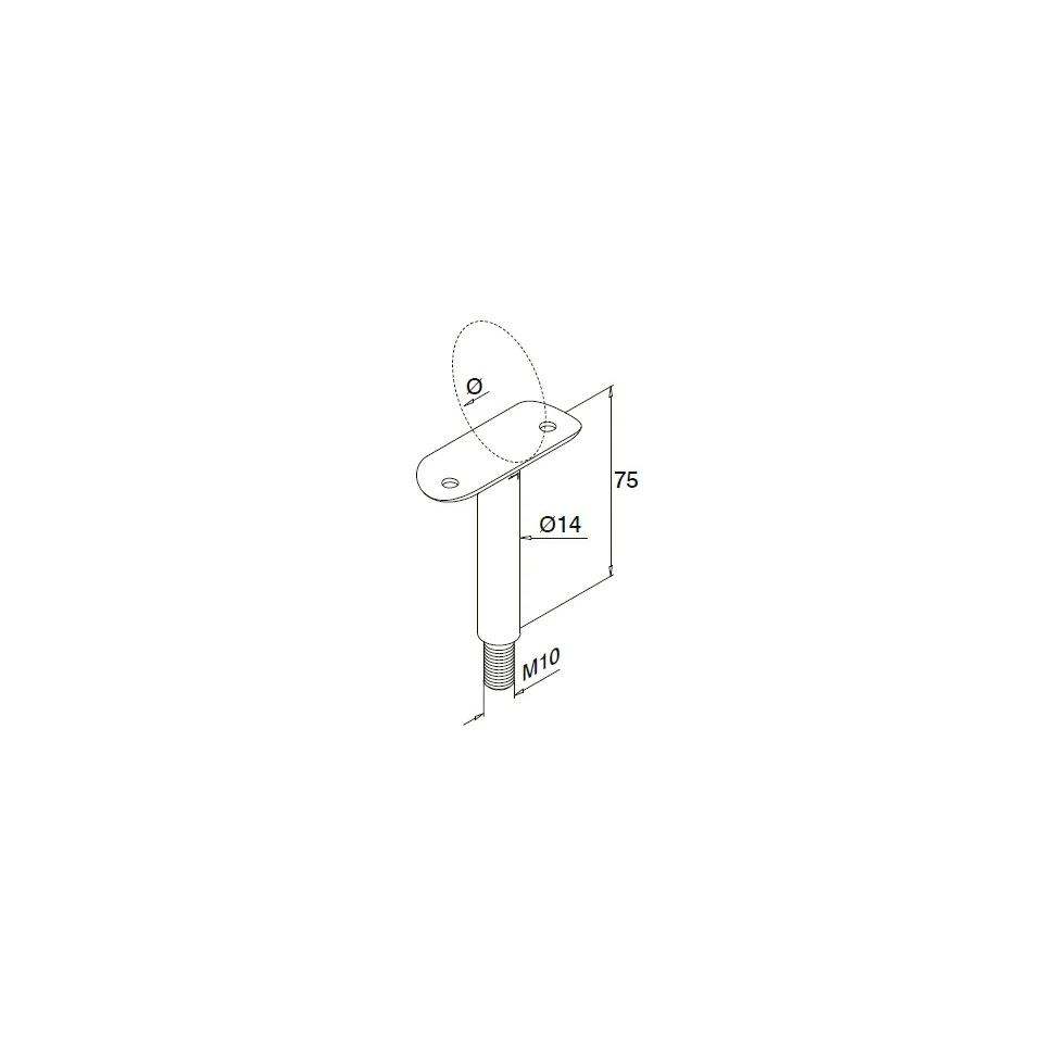 Fixed Handrail Supports - Hengke Casting product image 2