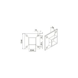Square Tube Base Flanges - Hengke Casting product image 6