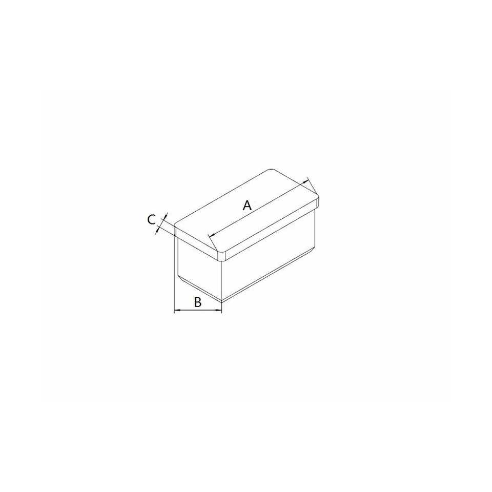 Rectangular Tube End Caps - Hengke Casting product image 4